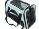 Charles Bentley Borsa Pet Dog Cat Car Travel Carrier Grey