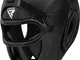 RDX Caschetto Boxe Griglia MMA Allenamento, Maya Hide Pelle Headgear, Professionale Pugila...