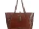 The Bridge Capraia Borsa shopper marrone rosso