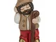 THUN® - Pastore con Bastone - Versione Rossa - Statuine Presepe Classico - Ceramica - I Cl...