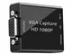 GRACETOP Scheda di acquisizione Video VGA, 1080p30hz Dispositivo di acquisizione da VGA a...