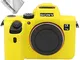 First2savvv giallo corpo pieno misura precisa TPU gomma custodia per fotocamera per Sony I...