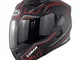 Sollevare caschi in fibra di carbonio Visiera Casco integrale Moto Motor Bike Scooter Moto...