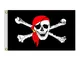 Bandiera dei pirati, 60 x 90 cm, bandiera Jolly Roger per feste all'aperto e dei pirati, s...