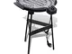 vidaXL 40978 Barbecue Zona Cottura Elettrico 2000W Nero, Argento Barbecue e bistecchiera