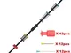 36“ and 48'' BLACK BLOWGUN WITH 48 DARTS(12 Plastic+36 Needles)/ .40 Caliber Alluminum Tub...