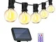 Catena Luminosa LED Energia Solare e USB Ricaricabile, Luci Stringa da Giardino Impermeabi...