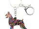 DFGSDFB Portachiavi Boxer Portachiavi in ​​plastica Originale per Cane Portachiavi con Cio...