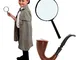 I LOVE FANCY DRESS LTD Costume Deluxe Sherlock Holmes con Cappello - Perfetto per LA Setti...