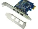 Miwaimao PCIE Combo 3X 1394b Firewire Ports PCI-Express Controller Card, 1394 Card Ti Chip...