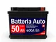 Batteria Auto 12V 50AH Spunto 400A EN con Polo Positivo a Destra