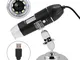 Mugast Microscopio USB, microscopio 1600X Microscopio elettronico Microscopio USB Videocam...