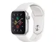 Apple Watch Series 5 (GPS, 40 mm) Cassa in Alluminio, Argento e Cinturino Sport - Bianco