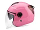 BOSEMAN Caschi da Moto per Adulti con Visiera. Casco Alla Moda per Biciclette Cruiser Scoo...