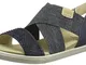 Ecco ECCO DAMARA SANDAL Sandali Donna, Multicolore (Blu/Grigio), 38 EU