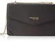 Trussardi Jeans Charlotte Cross Body Chain MD, Borsa a Tracolla Donna, Nero (Black), 17x7x...