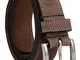 Timberland - Cintura in pelle da uomo, 35 mm Marrone scuro 44