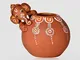 Sataancollect Presents Terracotta Dipinta A Mano Bambino Ganesha Rotolando sul Matki - Gan...