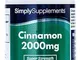 Cannella 2000 mg - Con cromo - 120 Compresse - Adatto ai vegani - 2 mesi di trattamento -...