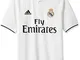 Adidas Real H, Maglietta Uomo, Bianco (Core White/Black), XL