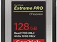 SanDisk Extreme PRO 128GB CF Express Card Type B, up to 1700MB/s, for RAW 4K video, Black