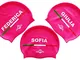 Cuffia in silicone con nome | Chiara | Cuffia da Nuoto| Grande comfort e aderenza | Design...