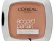 L'Oréal Paris Cipria in Polvere Uniformante Fissante Accord Parfait, Finish Matte e Risult...