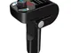 Esuper Trasmettitore FM Bluetooth, FM Trasmettitore per Auto Radio Adattatori Car Kit per...