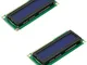 HiLetgo 2pcs HD44780 1602 LCD Display Module 3.3V 16x2 Character LCM LCD Screen Blue Black...