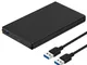 SABRENT Case SSD/HDD Hard Disk Esterno da SATA 2.5 pollici a USB 3.2 Gen 1, Custodia per d...