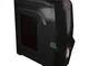 Mars Gaming MC416, caja PC Micro ATX, ventana acrílica LED rojo, 7 slot, USB 3.0