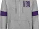 New Era NBA Los Angeles Lakers Felpa con Zip Light Grey Heather