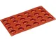 Paderno Flexipad Semisfera, in Silicone, Rosso, 3 cm