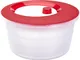 Emsa Basic Centrifuga Insalata 4 L, Acciaio Inossidabile, Translucente Rosso/Bianco