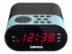 Lenco CR-07 Clock Black,Blue - radios (Clock, FM, PLL, LED, AC, Battery)