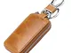 Portachiavi Pelle, Portachiavi da Uomo Car Key Case Chiave Auto Portafogli