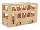 Quay Autobus a Due Piani Woodcraft Kit di Costruzione FSC