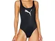 PUMA Costume da Bagno, Nero, XL Donna