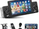 Hikity Autoradio Bluetooth 1 Din con Schermo da 5" Touchscreen Stereo Auto con Mirror Link...