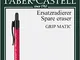 Faber-Castell 131595 Grip Matic Portamine in metallo con gomma per cancellare, confezione...