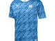 PUMA Om Away Shirt Replica SS with Sponsor, Maglia Calcio Uomo, Blue Azur/White, M