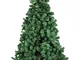 Albero di Natale TOFANE Verde Rami Fissi con Apertura ad Ombrello Realistico (180 cm)