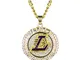 Hip Hop Punk Personality Jewelry Lakers Los Angeles Champion Collana Pendente James Penden...