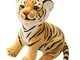 Rongchuang Tiger Peluche, Peluche Peluche Peluche Realistico Tigre Bambola Giocattolo Deco...