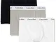 Calvin Klein, boxer da uomo, confezione da 3, codice: U2662G Black/White/Grey Heather S