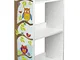 Leomark scaffale per cameretta bambini, mobile porta giocattoli, libreria armadio pannelli...