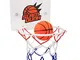 Outtybrave Mini gioco di pallacanestro con bordo interno mini canestro da basket in uffici...
