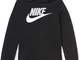 Nike Sportswear Club Fleece, Felpa Pullover con Cappuccio E Grafica Unisex Bambini, Black/...