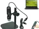 Liergou-Home Microscopio Digitale con microscopi USB per microscopi USB con ingrandimento...
