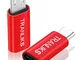 TRANLIKS Adattatore Micro USB a Lightning, Adattatore da Lightning (Femmina) a Micro USB (...